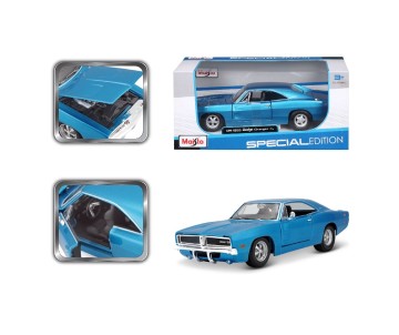 Maisto 1/25 SE 1969 Dodge Charger R/T - Metallic Blue