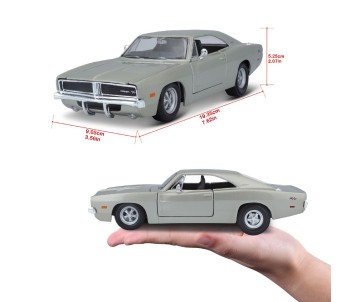 Maisto 1/25 SE 1969 Dodge Charger R/T - Silver