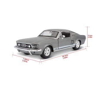 Maisto 1/24 SE 1967 Ford Mustang GT - Metallic Grey