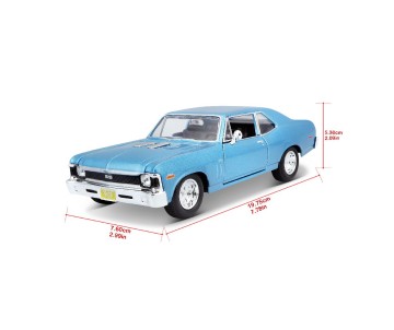 Maisto 1/24 SE 1970 Chevrolet Nova SS - Metallic Blue