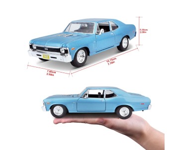 Maisto 1/24 SE 1970 Chevrolet Nova SS - Metallic Blue