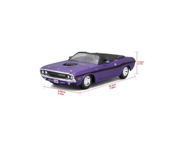 Maisto 1/24 SE 1970 Dodge Challenger R/T Convertible - Purple