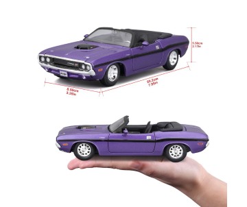 Maisto 1/24 SE 1970 Dodge Challenger R/T Convertible - Purple