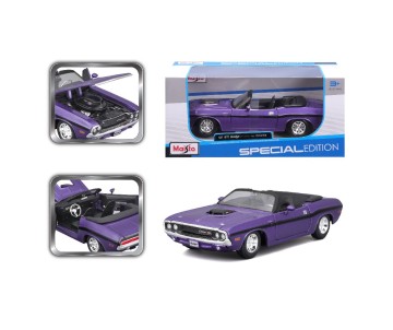 Maisto 1/24 SE 1970 Dodge Challenger R/T Convertible - Purple