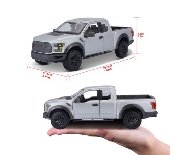 Maisto 1/24 SE Trucks 2017 Ford F150 Raptor - Metallic Grey