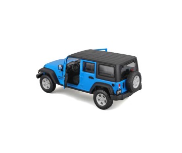Maisto 1/24 SE Trucks 2015 Jeep Wrangler Unlimited - Met Blue/Met. White 