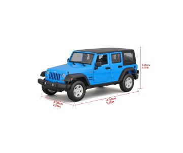 Maisto 1/24 SE Trucks 2015 Jeep Wrangler Unlimited - Met Blue/Met. White 