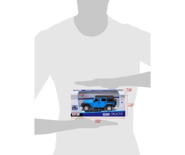Maisto 1/24 SE Trucks 2015 Jeep Wrangler Unlimited - Met Blue/Met. White 