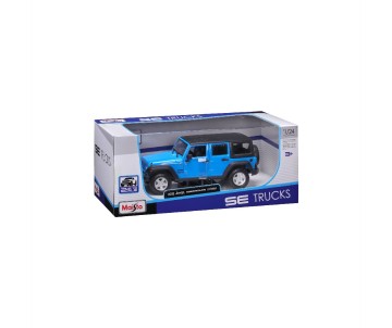 Maisto 1/24 SE Trucks 2015 Jeep Wrangler Unlimited - Met Blue/Met. White 