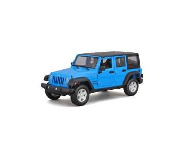 Maisto 1/24 SE Trucks 2015 Jeep Wrangler Unlimited - Met Blue/Met. White 