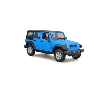 Maisto 1/24 SE Trucks 2015 Jeep Wrangler Unlimited - Met Blue/Met. White 