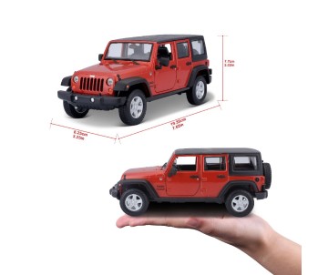 Maisto 1/24 SE Trucks 2015 Jeep Wrangler Unlimited - Metallic Orange