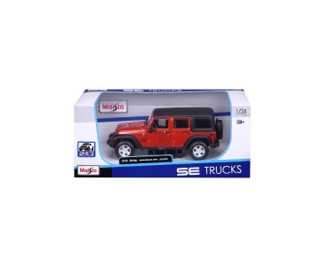 Maisto 1/24 SE Trucks 2015 Jeep Wrangler Unlimited - Metallic Orange