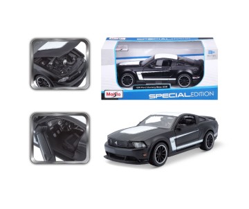 Maisto 1/24 SE 2012 Ford Mustang Boss 302 - Matte Black