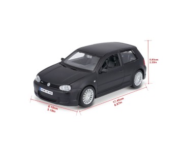 Maisto 1/24 SE Volkswagen Golf R32 - Dull Black