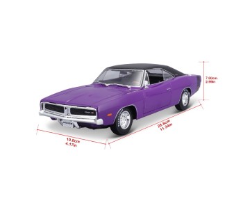 Maisto 1/18 SE 1969 Dodge Charger - Purple