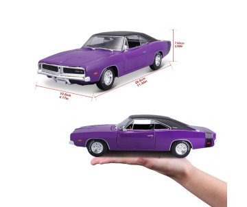 Maisto 1/18 SE 1969 Dodge Charger - Purple