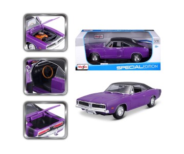 Maisto 1/18 SE 1969 Dodge Charger - Purple