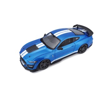 Maisto 1/18 Special Edition 2020 Mustang Shelby GT500 (CFTP) (Blue w/ White Stripe)