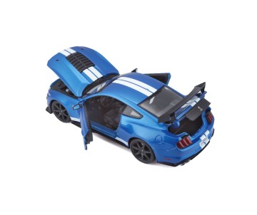 Maisto 1/18 Special Edition 2020 Mustang Shelby GT500 (CFTP) (Blue w/ White Stripe)