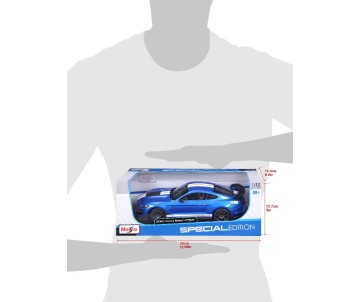 Maisto 1/18 Special Edition 2020 Mustang Shelby GT500 (CFTP) (Blue w/ White Stripe)