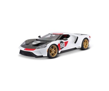 Maisto 1/18 SE 2021 Ford GT Heritage Series - White/Black/Red#98