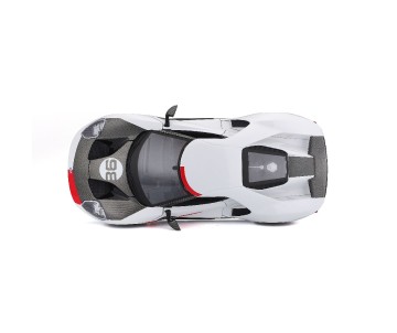 Maisto 1/18 SE 2021 Ford GT Heritage Series - White/Black/Red#98