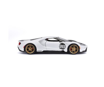 Maisto 1/18 SE 2021 Ford GT Heritage Series - White/Black/Red#98
