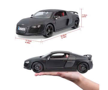Maisto 1/18 SE 2011 Audi R8 GT - Stealth Black
