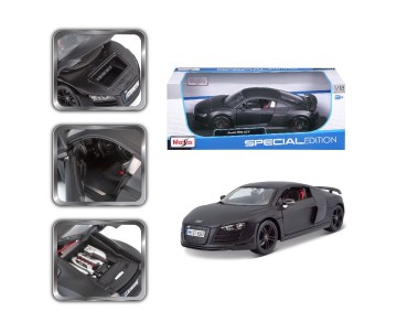 Maisto 1/18 SE 2011 Audi R8 GT - Stealth Black