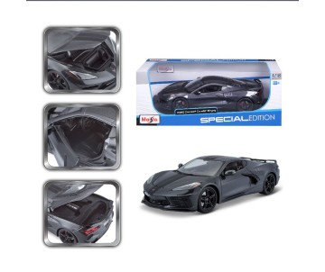 Maisto 1/18 Special Edition 2020 Chevrolet Corvette Stingray Z51 (Metallic Grey w/ Black Stripe)