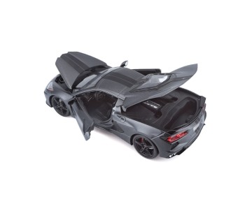 Maisto 1/18 Special Edition 2020 Chevrolet Corvette Stingray Z51 (Metallic Grey w/ Black Stripe)