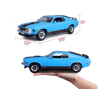 Maisto 1/18 SE 1970 Ford Mustang Mach 1 - Blue