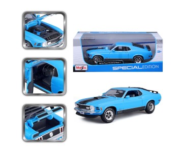 Maisto 1/18 SE 1970 Ford Mustang Mach 1 - Blue
