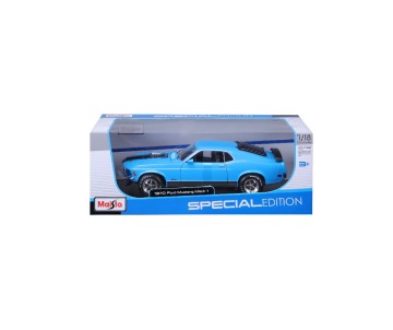 Maisto 1/18 SE 1970 Ford Mustang Mach 1 - Blue