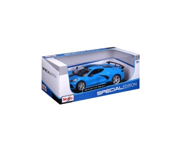 Maisto 1/18 Special Edition 2020 Chev Corvette Stingray Z51 (High-Wing) (Blue)