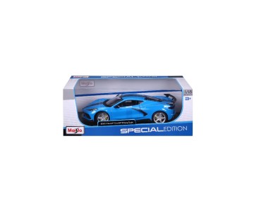 Maisto 1/18 Special Edition 2020 Chev Corvette Stingray Z51 (High-Wing) (Blue)