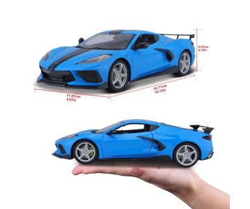 Maisto 1/18 Special Edition 2020 Chev Corvette Stingray Z51 (High-Wing) (Blue)