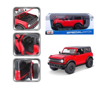 Maisto 1/18 Special Edition 2021 Ford Bronco Wildtrak 2 door (Red)