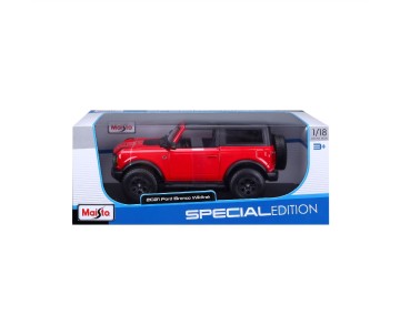 Maisto 1/18 Special Edition 2021 Ford Bronco Wildtrak 2 door (Red)