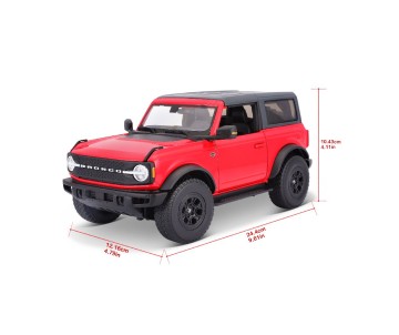 Maisto 1/18 Special Edition 2021 Ford Bronco Wildtrak 2 door (Red)