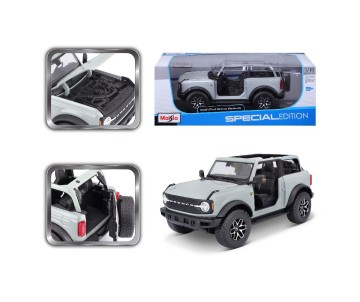 Maisto 1/18 SE 2021 Ford Bronco Badlands (w/o doors) - Cactus Gray