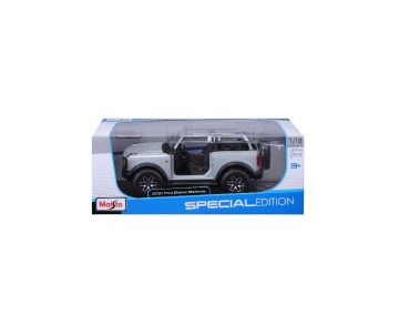 Maisto 1/18 SE 2021 Ford Bronco Badlands (w/o doors) - Cactus Gray