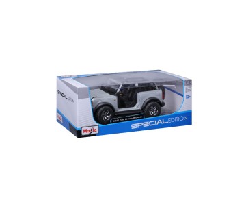 Maisto 1/18 SE 2021 Ford Bronco Badlands (w/o doors) - Cactus Gray