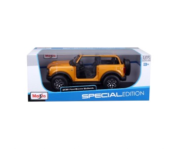 Maisto 1/18 Special Edition 2021 Ford Bronco Badlands (without doors) (Orange)
