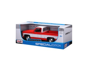 Maisto 1/18 SE 1974 Chevrolet C10 Cheyenne Super - Red/White