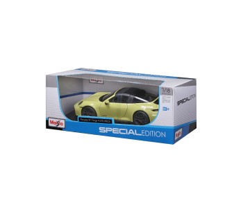 Maisto 1/18 SE 2025 Porsche 911 Targa 4 GTS (992.2 Hybrid) - Cartegena Yellow
