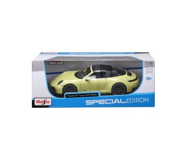 Maisto 1/18 SE 2025 Porsche 911 Targa 4 GTS (992.2 Hybrid) - Cartegena Yellow