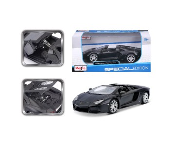 Maisto 1/24 Special Edition Lamborghini Aventador LP 700-4 Roadster (Matte Black)
