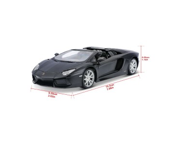 Maisto 1/24 Special Edition Lamborghini Aventador LP 700-4 Roadster (Matte Black)